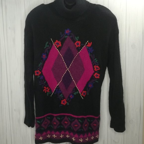 Vintage Womens Segue Angora Turtleneck Sweater Med - Picture 1 of 8